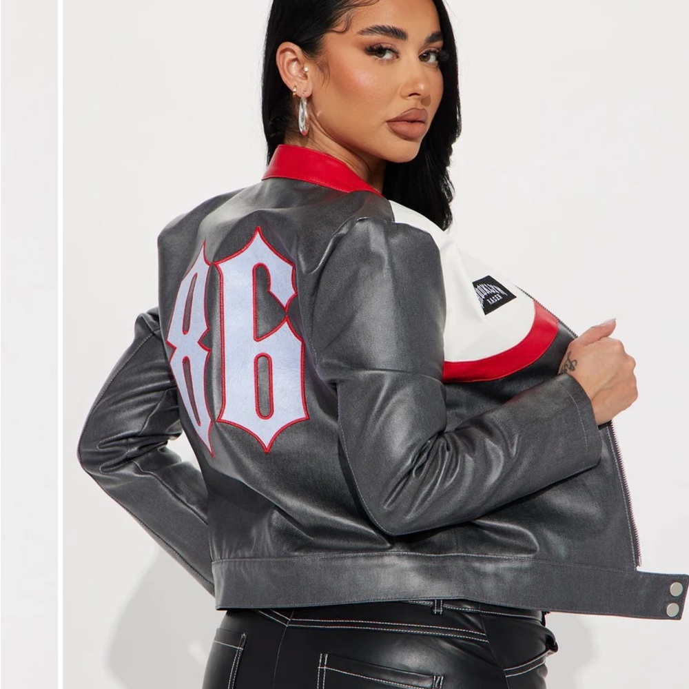 Grey Race Jacket - Picture 2 of 5